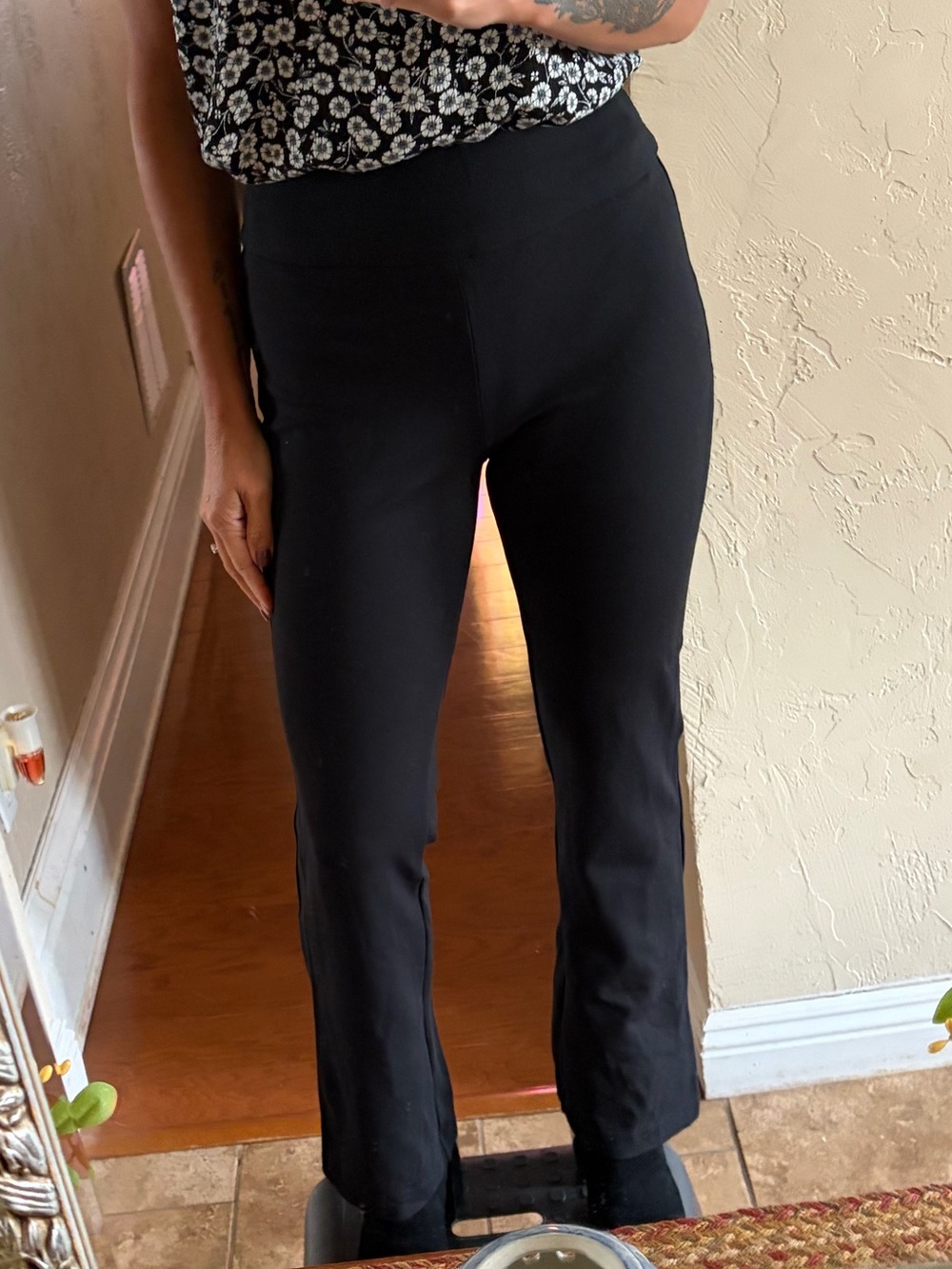 Express Black Boot Cut Ponte Pull-On Pants